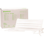 BARRIER® OP-Maske Special - Packung 60 Stück weiß, Bindebänder mit Formhalter