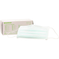 BARRIER® OP-Maske Special - Packung 50 Stück grün, mit Ohrschlaufe mit Formhalter