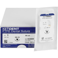 KEYDENT PTFE - 12 darabos csomag, Dental Suture EP 1 (USP 5-0), 50 cm, Nadel DS-15 - 8028005 KEYDENT PTFE - 12 darabos csomag, Dental Suture EP 1 (USP 5-0), 50 cm, Nadel DS-15 - 8028005