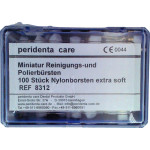 Miniatur Reinigungs- & Polierbürsten - Packung 100 Stück Ø 7 mm, Nylon