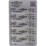 Diamant FG 233, gyémántcsiszoló, zöld, ISO 010, 5 darab