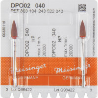 Diamantpolierer DPO02/05 Packung 2 darab, orange ISO 040, HP