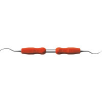 DEPPELER Gracey Küretten Nano-Profil - 1 db, Figur 11/12, ADEP Griff, piros - 11HG12+ADEP