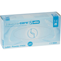 sempercare® Latexhandschuhe, 100 darab, XS, naturfehér