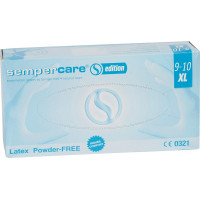 sempercare® Latexhandschuhe - 90 darabos csomag, púdermentes, naturweiß, XL - 197224