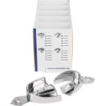 ERGOLOCK Retenciós Peremű Lenyomatkanál - 5 darabos készlet, felső, 5 kanál alsó - 410/411SET