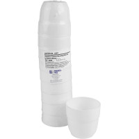 Mundspülbecher farbig - 10 darabos csomag, fehér - 439-WEIß Mundspülbecher farbig - 10 darabos csomag, fehér - 439-WEIß