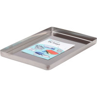 DC Edelstahl Trays - 1 db, ungelocht, 284 x 183 x 17 mm - 708290