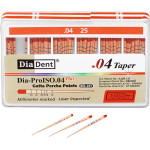 Dia-Prolso Plus Guttapercha-csúcs, Taper.04, ISO 025, 60 darab