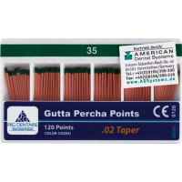 FKG Gutta Percha Packung 120 darab, Taper.02 ISO 015