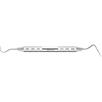 Diagnostic-Explorers/Probes - 1 db, 23/12 (Marquis), doppelendig, fekete markiert, Edelstahlgriff dünn - AEEP23/12B