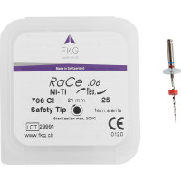 FKG RaCe gyökércsatorna tágító, gépi, 21 mm ISO 025, 6%, 5 darab