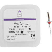 FKG RaCe gyökércsatorna tágító, gépi, 21 mm ISO 010, 6%, 5 darab