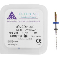 FKG RaCe gyökércsatorna tágító, gépi, 31 mm ISO 010, 6%, 5 darab