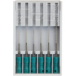 Hedström reszelő 174, zöld, 25 mm ISO 035, 6 darab