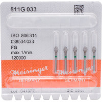 Diamanten 811, gyémántcsiszoló, zöld, ISO 033, FG, 5 darab