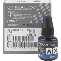 GC OPTIGLAZE color Flasche 2,6 ml kék