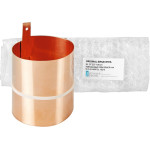 S-U-Unopol Kathodenblech - Stück Kupfer, (H x B x S) 390 x 105 x 0,6 mm - 9750719501