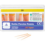 FKG Guttapercha Taper.02 ISO 020, 120 darab FKG Guttapercha Taper.02 ISO 020, 120 darab