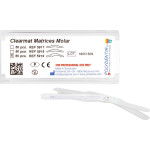 Clearmat Matrizen - 50 darabos csomag, Höhe 7 / 9,5 mm, Stärke 0,075 mm, Molar, MO/OD - 5919 Clearmat Matrizen - 50 darabos csomag, Höhe 7 / 9,5 mm, Stärke 0,075 mm, Molar, MO/OD - 5919