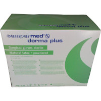 Sempermed® derma plus - csomag 50 pár leicht púderes, naturweiß, méret 7 - 3000006153