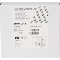 GC Initial™ Zirconia Disk, 1 darab, Ø 98, 5 mm H 25 mm, ST