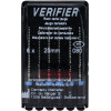 Verifier (Test eszköz) (25 mm) (4 %) (ISO 50-90), Fogantyú - műanyag ISO 50-90 autoklávozható, ISO színkódolt, Nikkel-titán, 25 mm, 6 darab