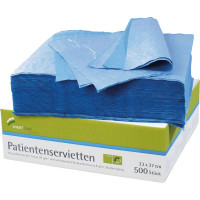 smart Patientenservietten - 500 darabos csomag, kék - 116397