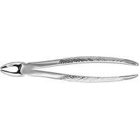 Zahnzangen, 1 darab, HSA 100-01, Figur 1, Englische Form, mit Haftprofil-Maul, für obere Schneide- und Eckzähne