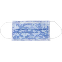 Monoart® Mundschutz Flower - Spenderbox 50 db mit Gummizug, kék - 217124