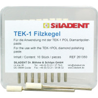 TEK-1 Filzkegel, 10 darabos csomag