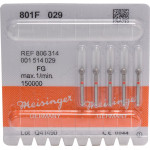 Hager & Meisinger 801 gyémánt gömbfúró, 5 db-os csomag, piros finom, FG, 001 gömb forma, ISO 029 (806 314 001 514 029)