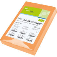 smart Normtrayeinlagen - 250 darabos csomag, 28 x 18 cm, orange - 117517