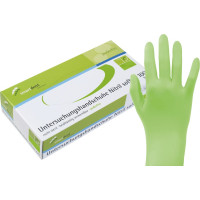 smart Nitrilhandschuhe Soft PF - 100 darabos csomag, púdermentes, zöld, L - 117518