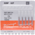 Diamanten 829, gyémántcsiszoló, piros, ISO 027, FG, 5 darab
