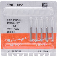 Diamanten 829, gyémántcsiszoló, piros, ISO 027, FG, 5 darab