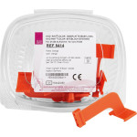 RWT® COLOR Packung 8 Bissplatten orange, Größe 3, Bissflügel