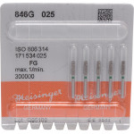 Diamanten 846, gyémántcsiszoló, zöld, ISO 025, FG, 5 darab