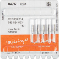 Diamanten 847R, gyémántcsiszoló, kék, ISO 023, FG, 5 darab