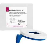 RWT® window x-ray® COLOR, 1 darab, Visierring blau, Anterior, 3 x 4 cm
