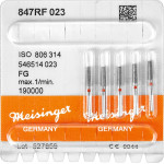 Diamanten 847R, gyémántcsiszoló, piros, ISO 023, FG, 5 darab