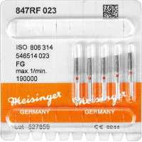 Diamanten 847R, gyémántcsiszoló, piros, ISO 023, FG, 5 darab