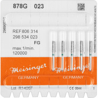 Diamanten 878, gyémántcsiszoló, zöld, ISO 023, FG, 5 darab