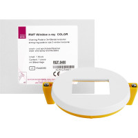 RWT® window x-ray® COLOR, 1 darab, Visierring gelb, Posterior, 3 x 4 cm
