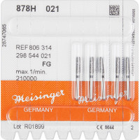 Diamanten 878, gyémántcsiszoló, fekete, ISO 021, FG, 5 darab