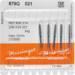 Diamanten 879, gyémántcsiszoló, zöld, ISO 021, FG, 5 darab