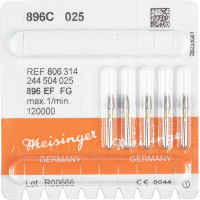 Diamanten 896, gyémántcsiszoló, sárga, ISO 025, FG, 5 darab