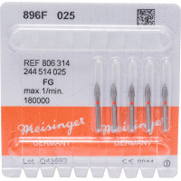 Diamanten 896, gyémántcsiszoló, piros, ISO 025, FG, 5 darab