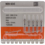 Diamanten 909, gyémántcsiszoló, kék, ISO 035, FG, 5 darab Diamanten 909, gyémántcsiszoló, kék, ISO 035, FG, 5 darab