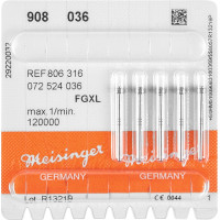 Diamanten 908, gyémántcsiszoló, kék, ISO 028, FGXL, 5 darab Diamanten 908, gyémántcsiszoló, kék, ISO 028, FGXL, 5 darab